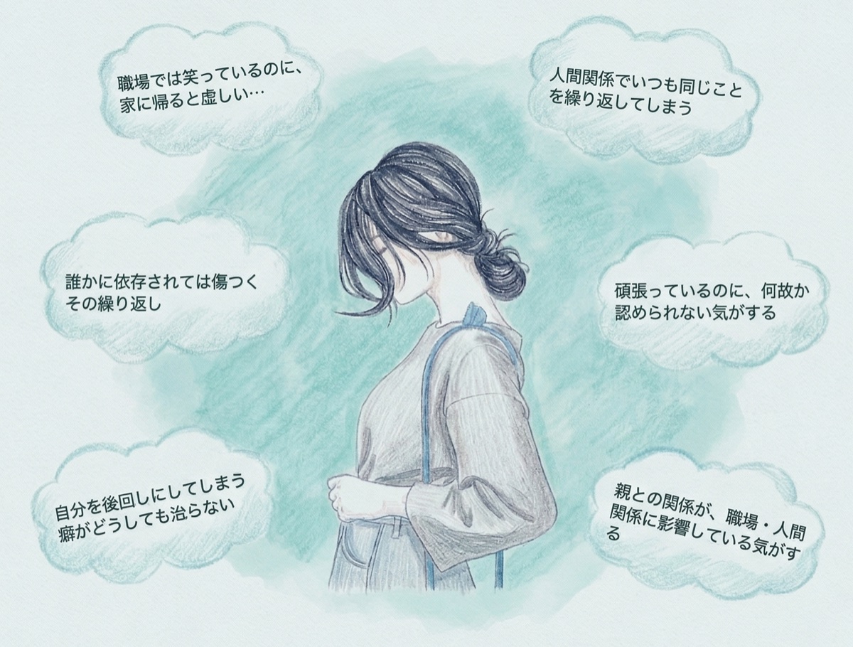 心のクセを表すイメージイラスト
